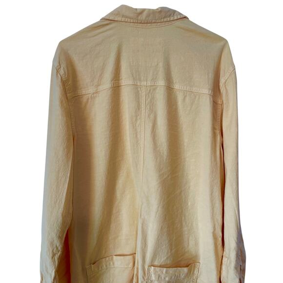 Frank and Eileen Romper Ireland Long Sleeve Playsuit Yellow Sunshine Size XL - Picture 6 of 7